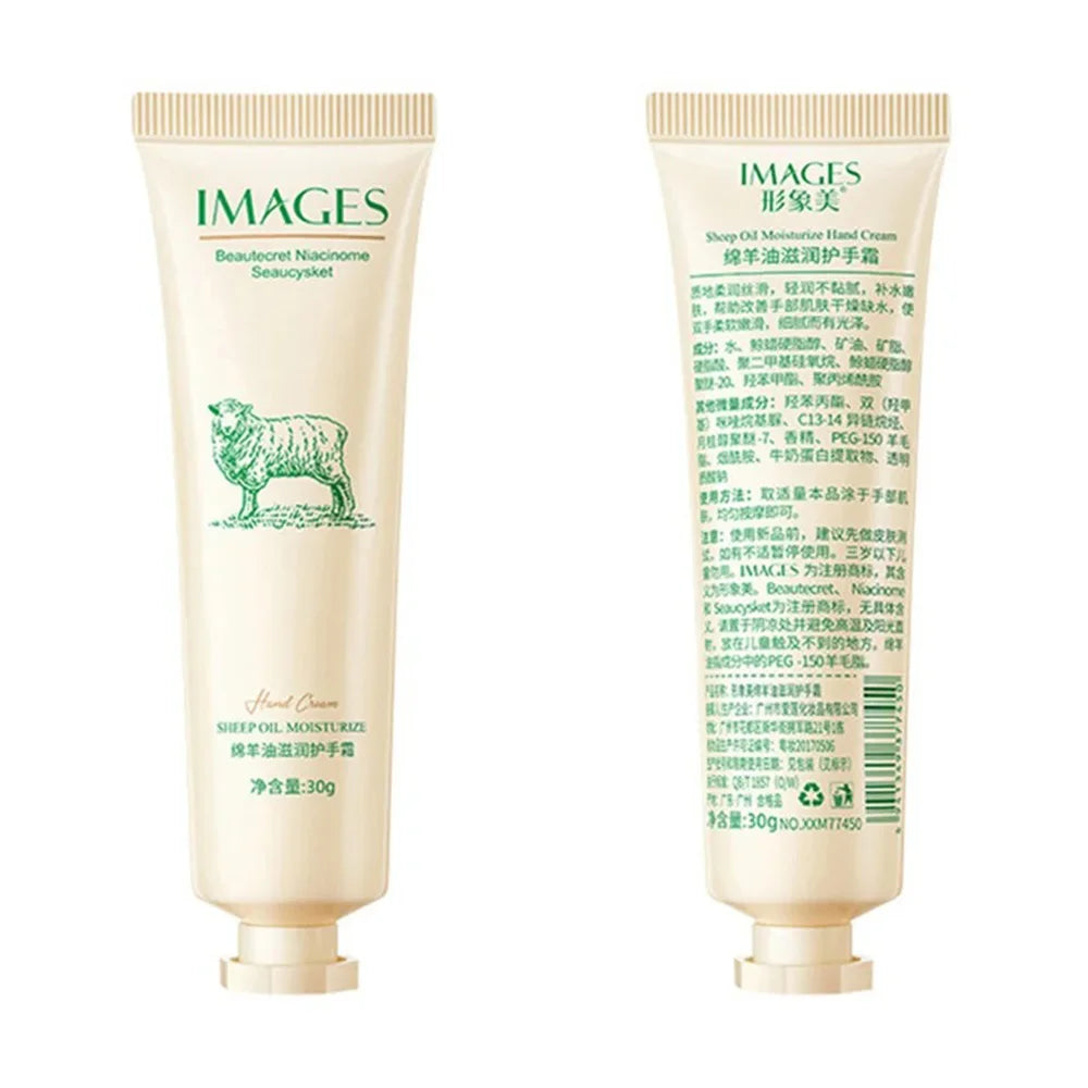 Collagen Smooth Wrinkles Hand Cream Skin Soften Silky Smooth Gloss Nourish Cracked Repair Moisturizing Product Korean Skin Care