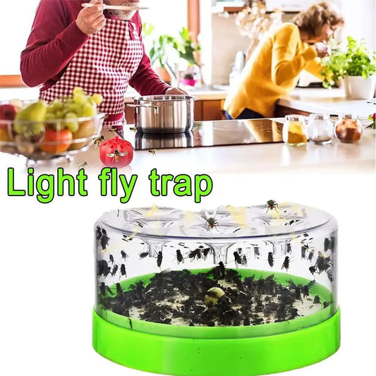 Light Fly Trap Home Pest Control Electric Bug Zapper UV Light Rotating Fly Catcher For Restaurant Kitchen Indoor Outdoor Safe
