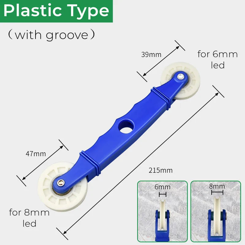LED Light Strip Installation Roller Tool for 6mm/8mm/10mm COB SMD  Linear Aluminum LED Profile Hard Bar Light Fixture Baseboard