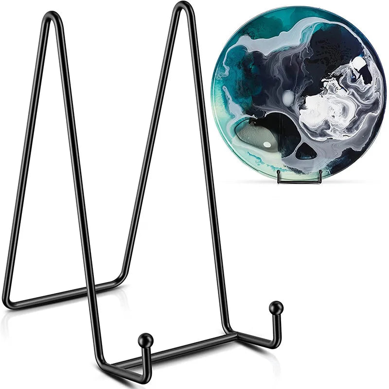 Furniture Display Stands Metal Frame for Picture Decorative Plate Book Photo Easel Artistic Work Home Office Showroom