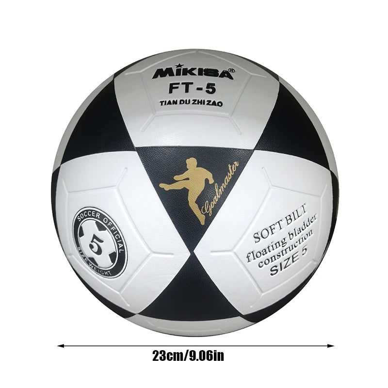 Size 5 Standard Match Soccer Ball, High Elastic Wear-Resistant FT5 Football For Adult Training Beach Daily Sports Competition