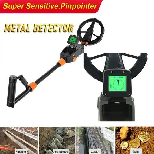Metal Detector Gold Silver Detector Gold Search Treasure Getector Gold Finder 360 Degree Handheld Alarm Coil Metal Detect Tool