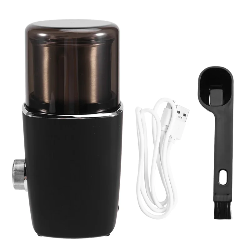 B59B-Hands-Free Blade Coffee Grinder, Cordless Coffee Mill,Rechargeable Battery With Removable Bowl, For Camping, Travel,Etc.