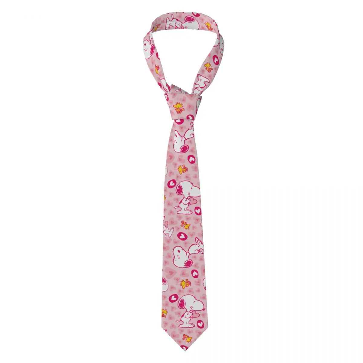 Snoopys & Woodstock Smile Giggle Laugh Neckties Silk 8 cm Neck Tie for Mens Shirt Accessories Cravat Wedding Accessories Office