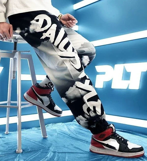 Sweatpants For Men Hip-hop Male Sweat Pants Track Trousers Training Black Athletic Sport Stylish Trend Popular New Items In Y2k