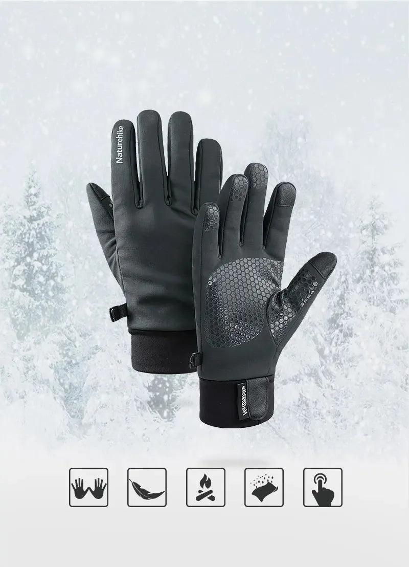 Naturehike Winter Gloves Men's Women's Gloves Motorcycle Gloves Ski Gloves Cycling Running Hiking Gloves Winter Fishing Gloves