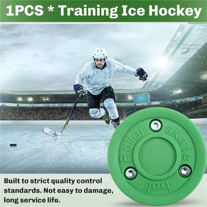 Double-Layer Roller Skating Hockey Puck Training Hockey Flat Ball Round Ball Land Training Ball Dry Land Hockey