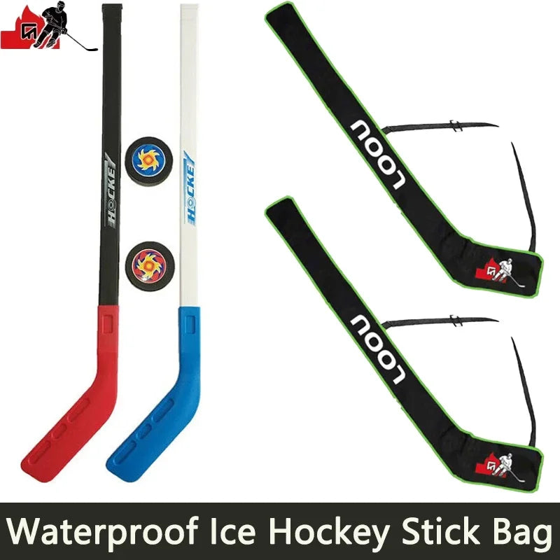 1Pc Portable Ice Hockey Stick Bag Waterproof One Shoulder High Quality Hockey Stick Accessories with Adjustable Shoulder Strap