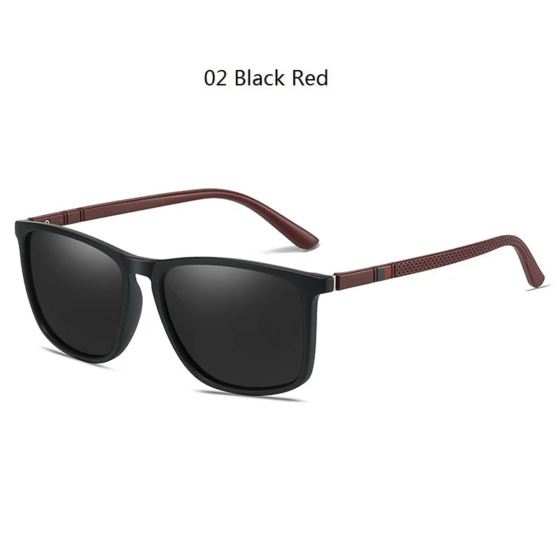 Luxury Men Women Driving Travel Polarized Sunglasses Fashion Brand Design Square Vintage Sun Glasses TR90 Frame Eyewear UV400