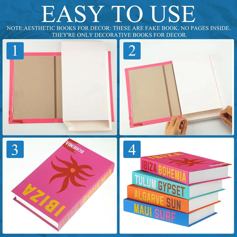 Islamic Church Writing Culture Fake Books Decorative Coffee Table Decoration Storage Box Bookshelf Bedroom Aesthetic Home Decor