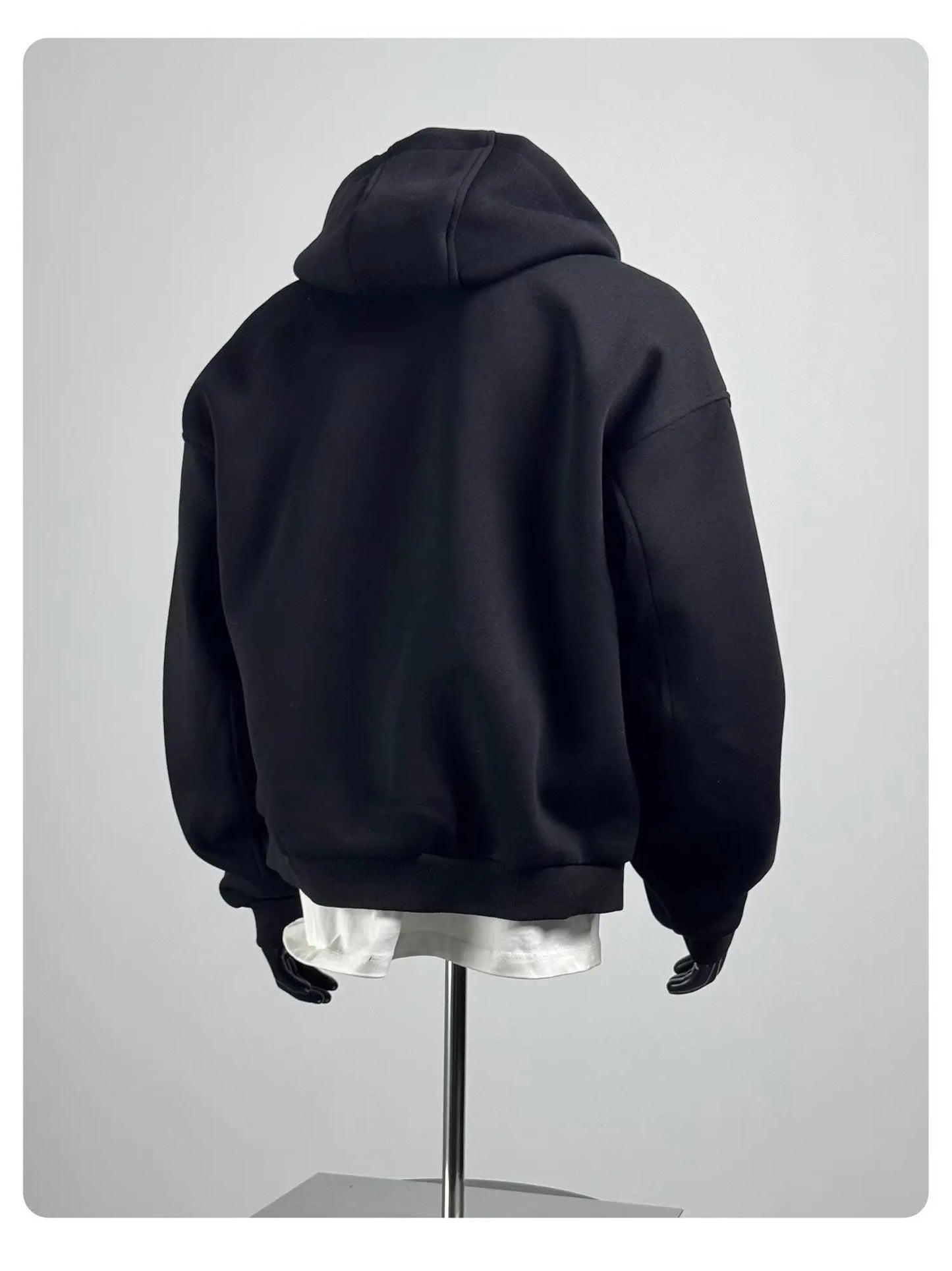 New Cotton Zip Hoodies & Sweatshirts for Men Autumn Black Grey Loose Hoodie Spring Long-sleeved Top Men Oversized Hoodie 2025