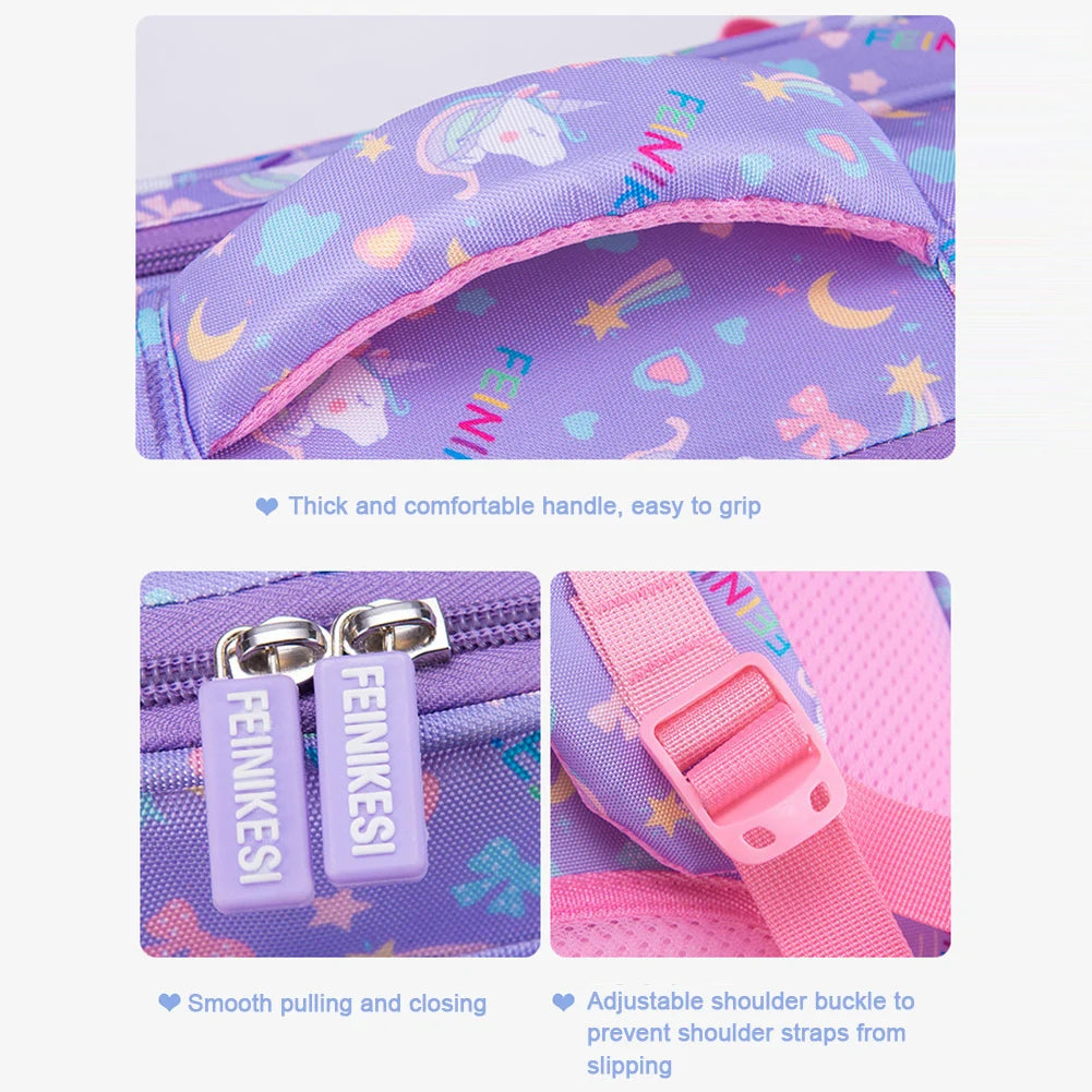 Cute Backpack For Primary School Student Stylish Portable Versatile Bag Breathable Preschool Books Bag Back To School Gift Girls