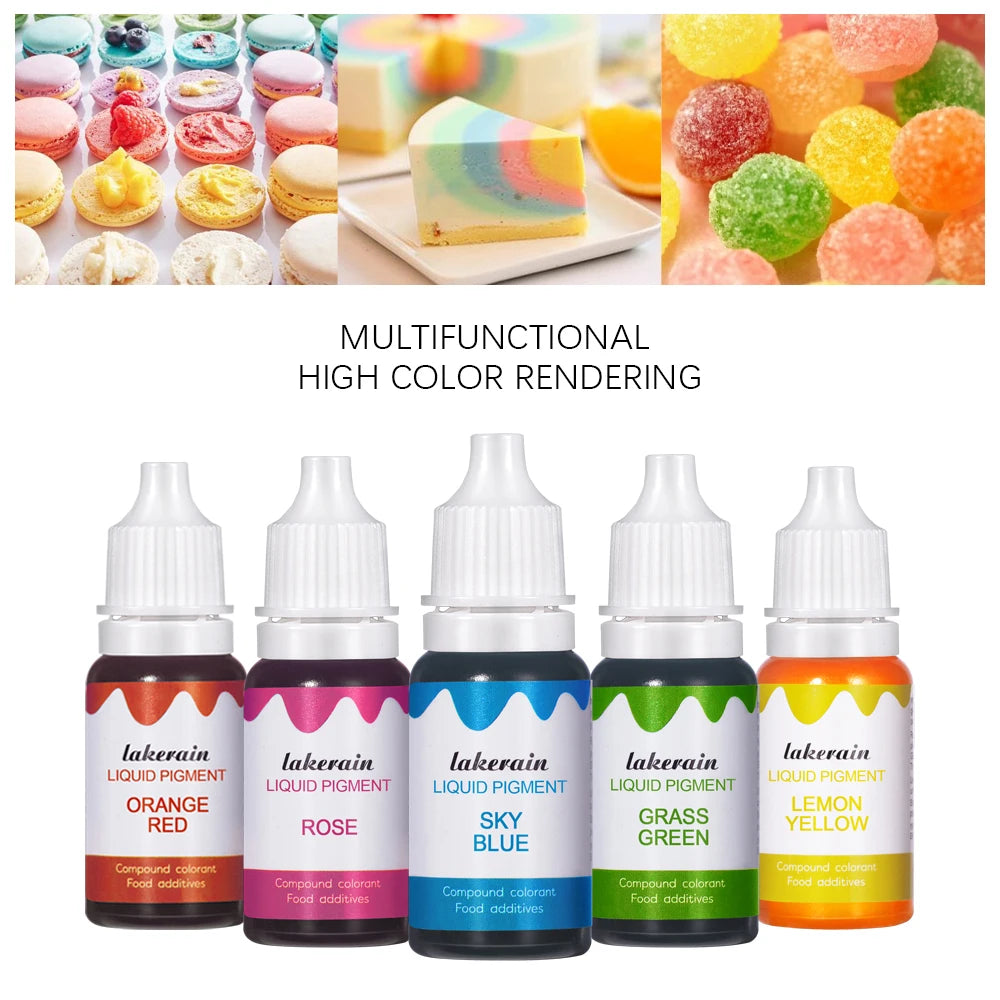 Liquid Pigment Diy Homemade Lipstick Dyes Making Coloring Safe Colorants for DIY Lip Gloss Candle Soap Making Water Oil Dual Use