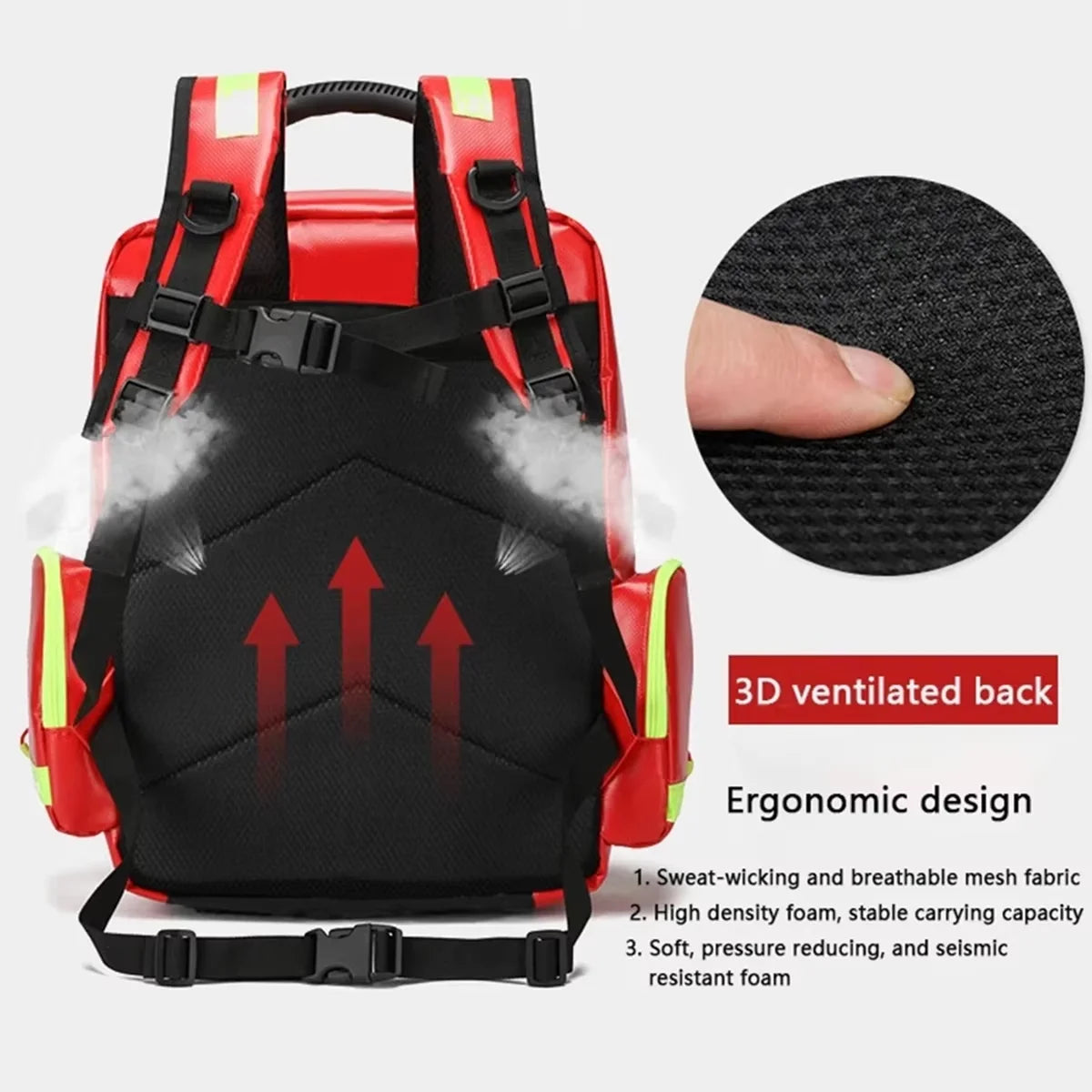 Outdoor Motorcycle cycling first aid kit Emergency Survival Kit Medical Classified Storage Backpack for Travel Camping Rescue