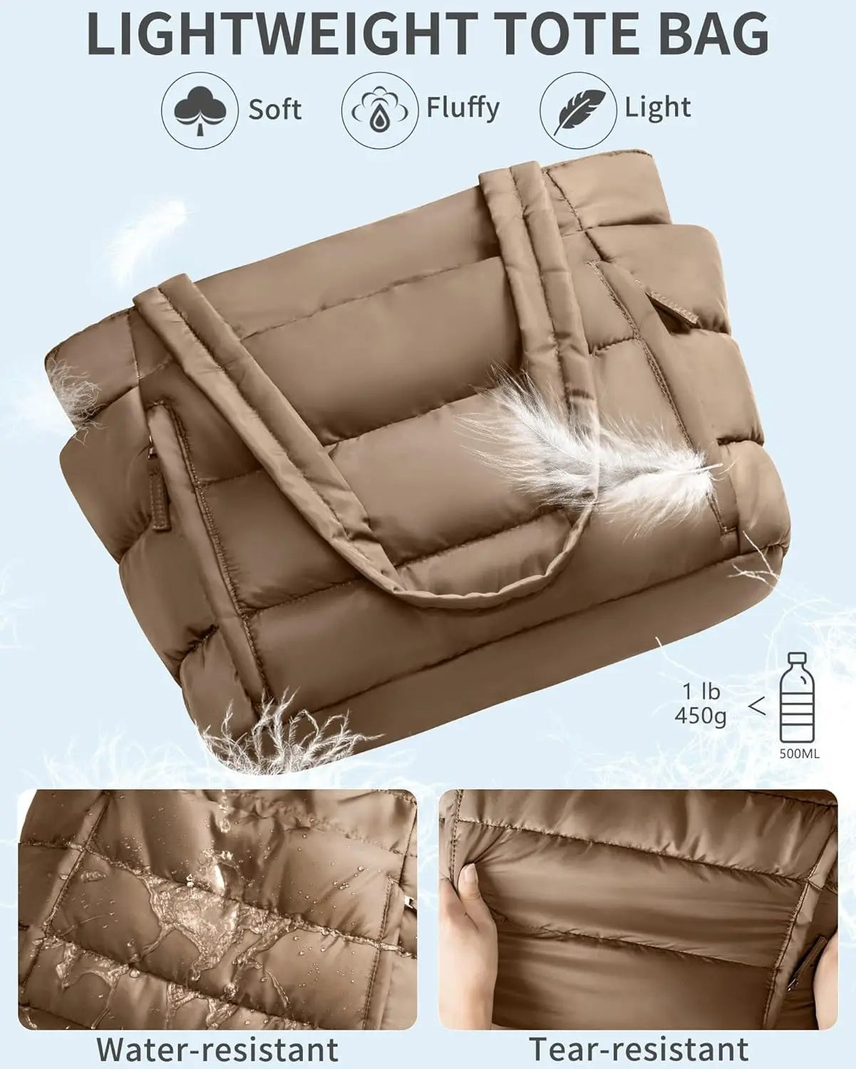 Women Tote bag large-capacity shoulder bag multi-functional travel toiletry makeup bag