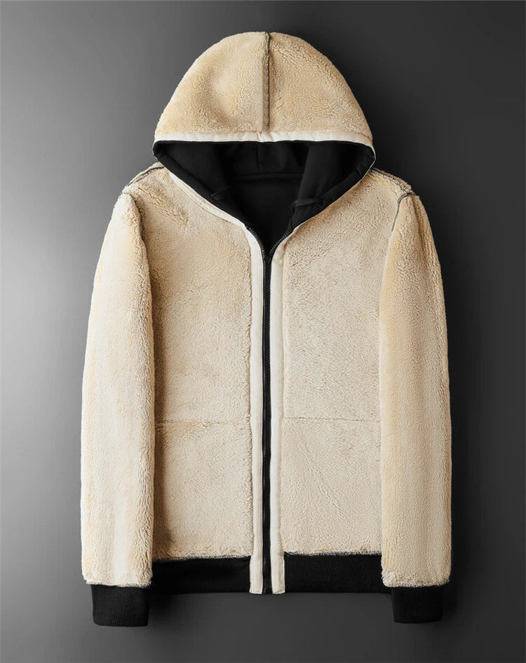 Winter Windproof Warm Thick Fleece Jackets Men Fashion Casual Coat Male Autumn Outwear Outdoor Classic Hooded Jacket For Men