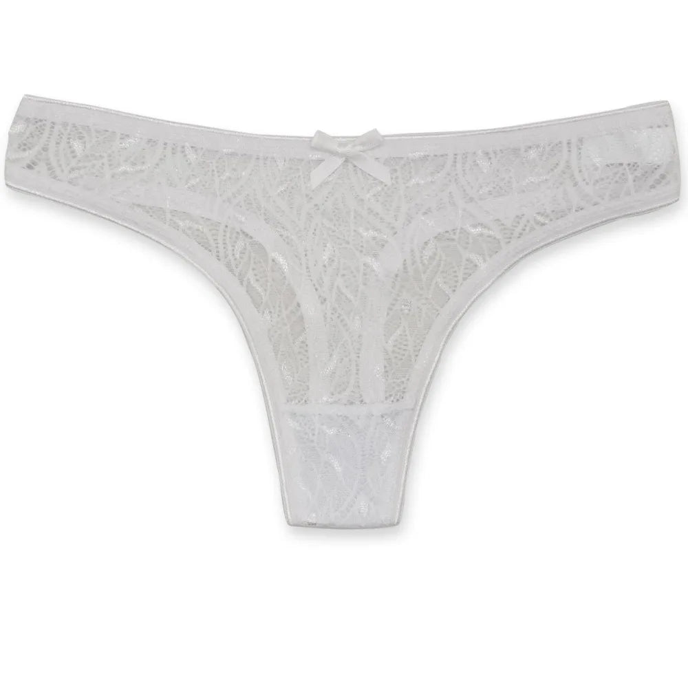 6 pcs of fashionable lace, comfortable, breathable and sexy thong pants.