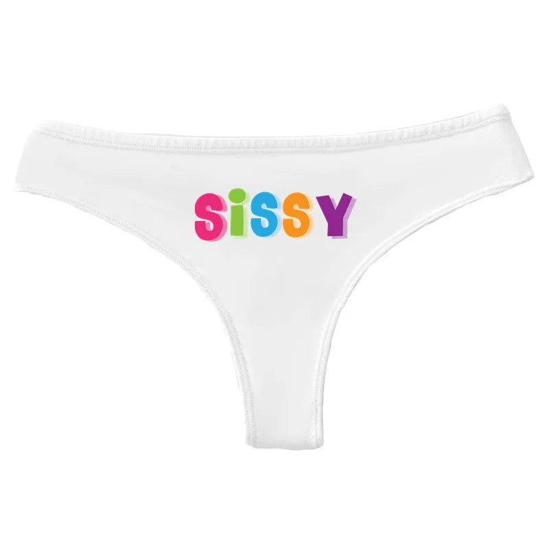 Multicolor Cotton Thongs Low Waist Underwear Thong Sexy Thongs For Women Funny Gifts Couple Gifts Thong Panties Ladies Underwear