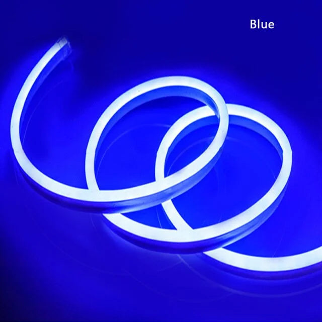 LED Neon Strip Light DC12V IP65 Waterproof For Outdoor Garden Billboard Advertisement Home Party Room Deco Yellow Red Blue Green