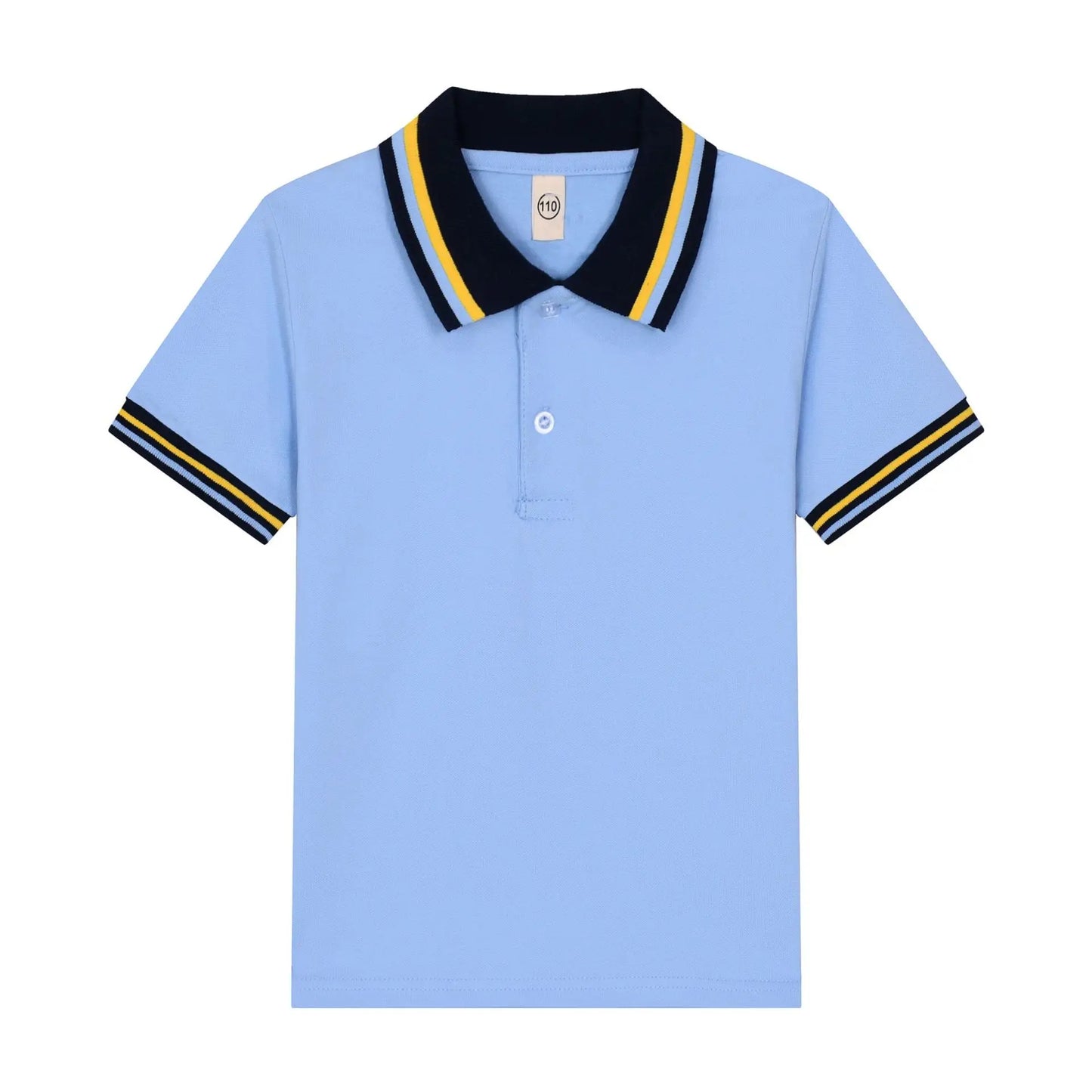 Kids T Shirt Baby Boy Toddler Polo Shirts for Children's Clothing Boys Clothes Cute Korean Polos Striped White Blue Summer Tops