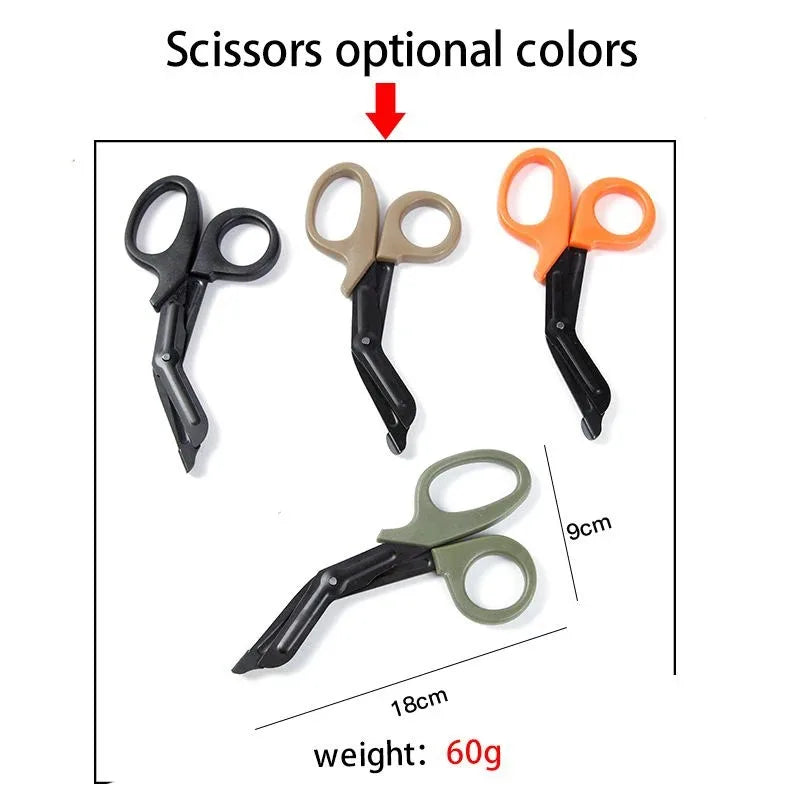 First aid scissors Survival scissors Nurse Outdoor medical nursing staff survival scissors Safety rescue wound gauze scissors