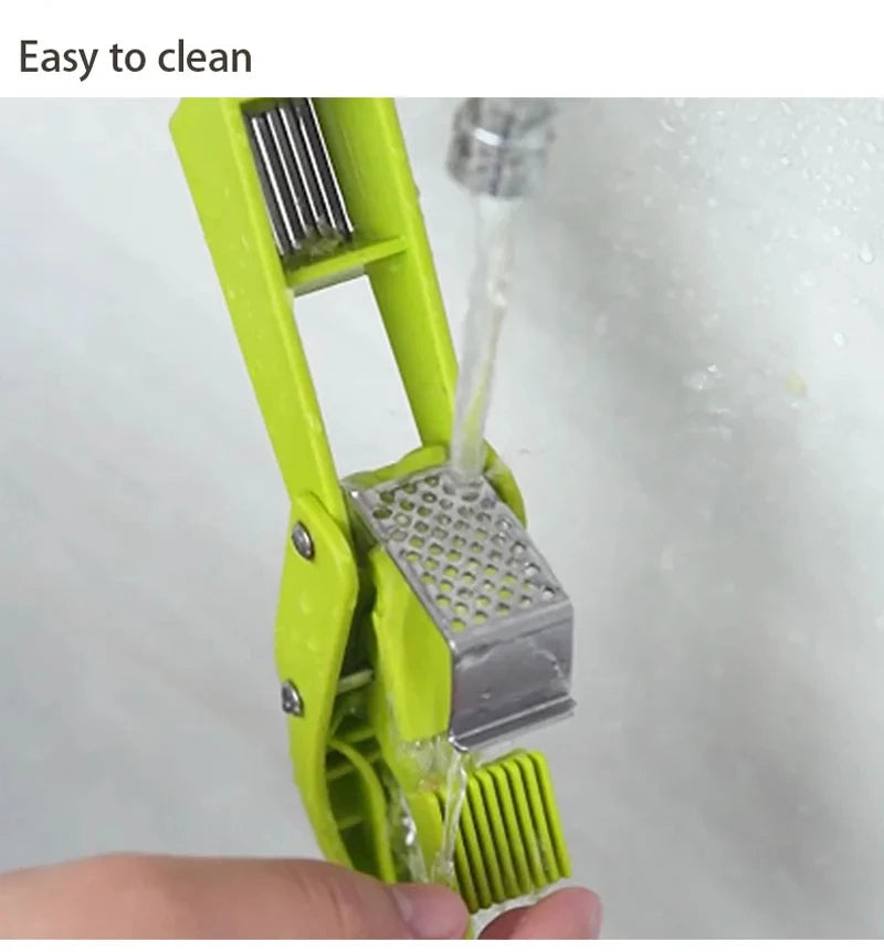 2-in-1 Multifunctional Garlic Press For Pressing Mash Garlic And Sliced Garlic Vegetable Squeezer For Home Cooking Masher Tool