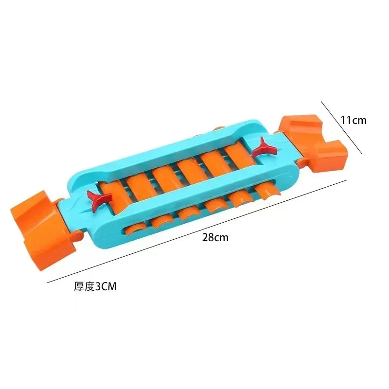 Big Size Building Blocks Marble Race Run Maze Games Compatible Large Bricks Running Ball Chute Giraffe Kids Gift Educational Toy