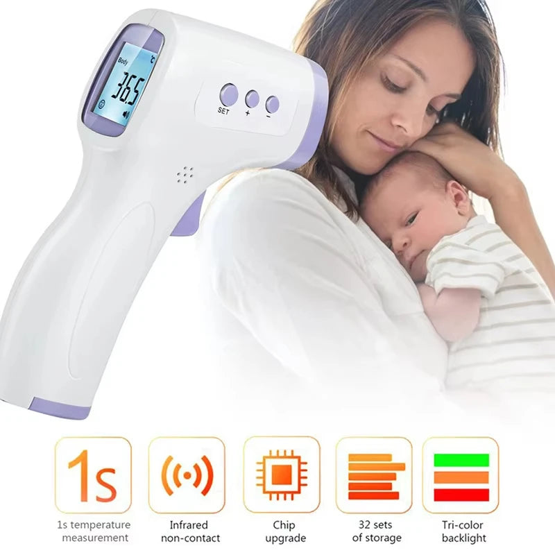 New Digital Thermometer Household Temperature Measurement Medical Non-contact Infrared Laser Temperature Gun Tester-50-500