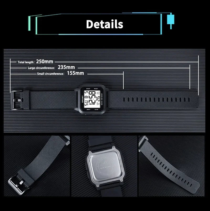 Sports Watches for Men Electronic Watch Digital Retro Style Clock Men Male Reloj Hombre Students Sports Watch Relogio Masculino
