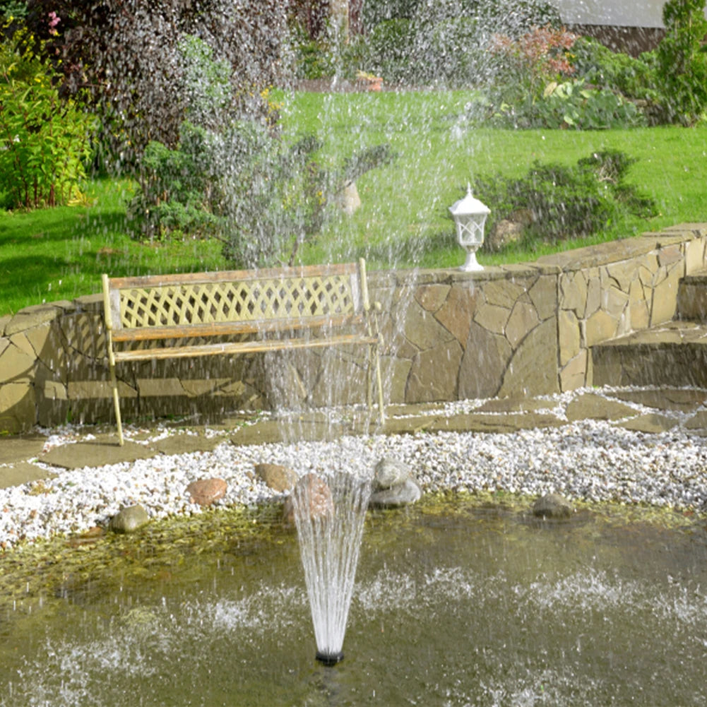 Solar Water Fountain Pump with Nozzles Solar Powered Fountain Water Pump Solar Fountain for Garden Pool Pond Aquarium Fountain