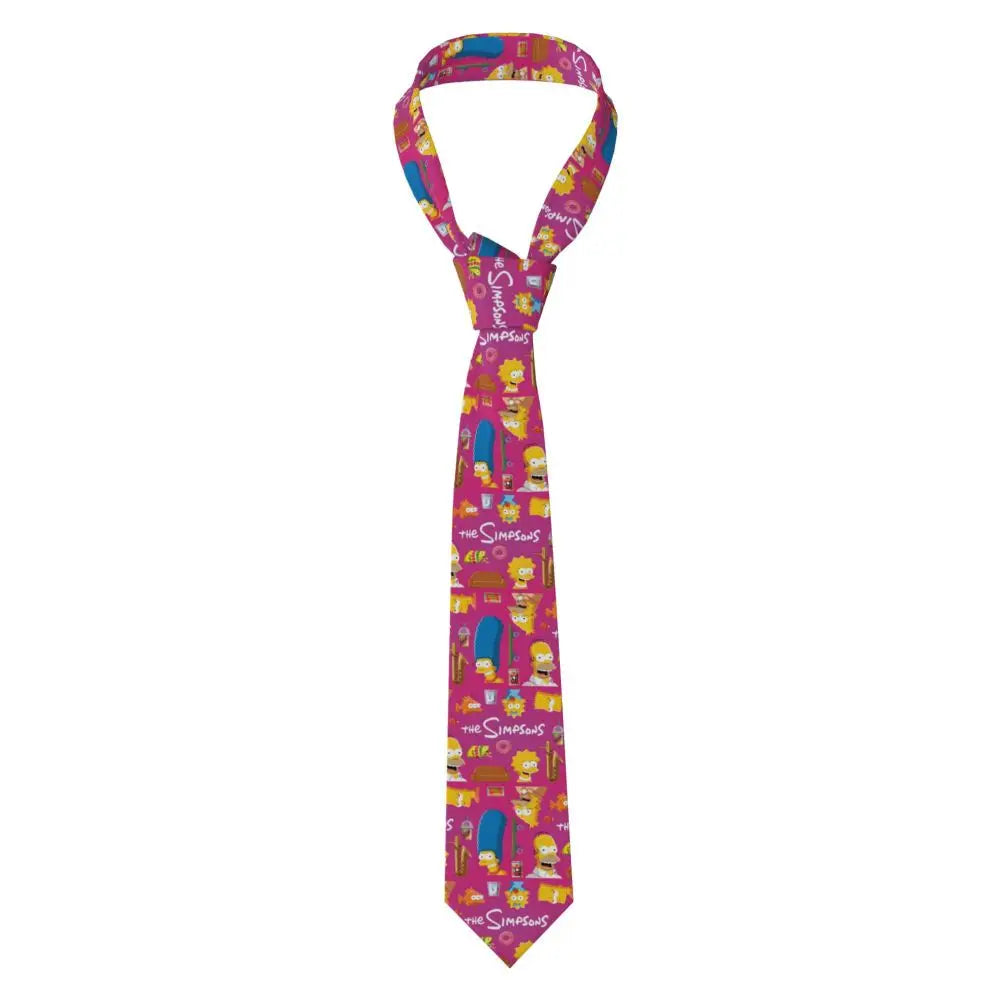 Personalized The S-Simpsones Homer Neck Ties Men Formal Silk Wedding Neckties