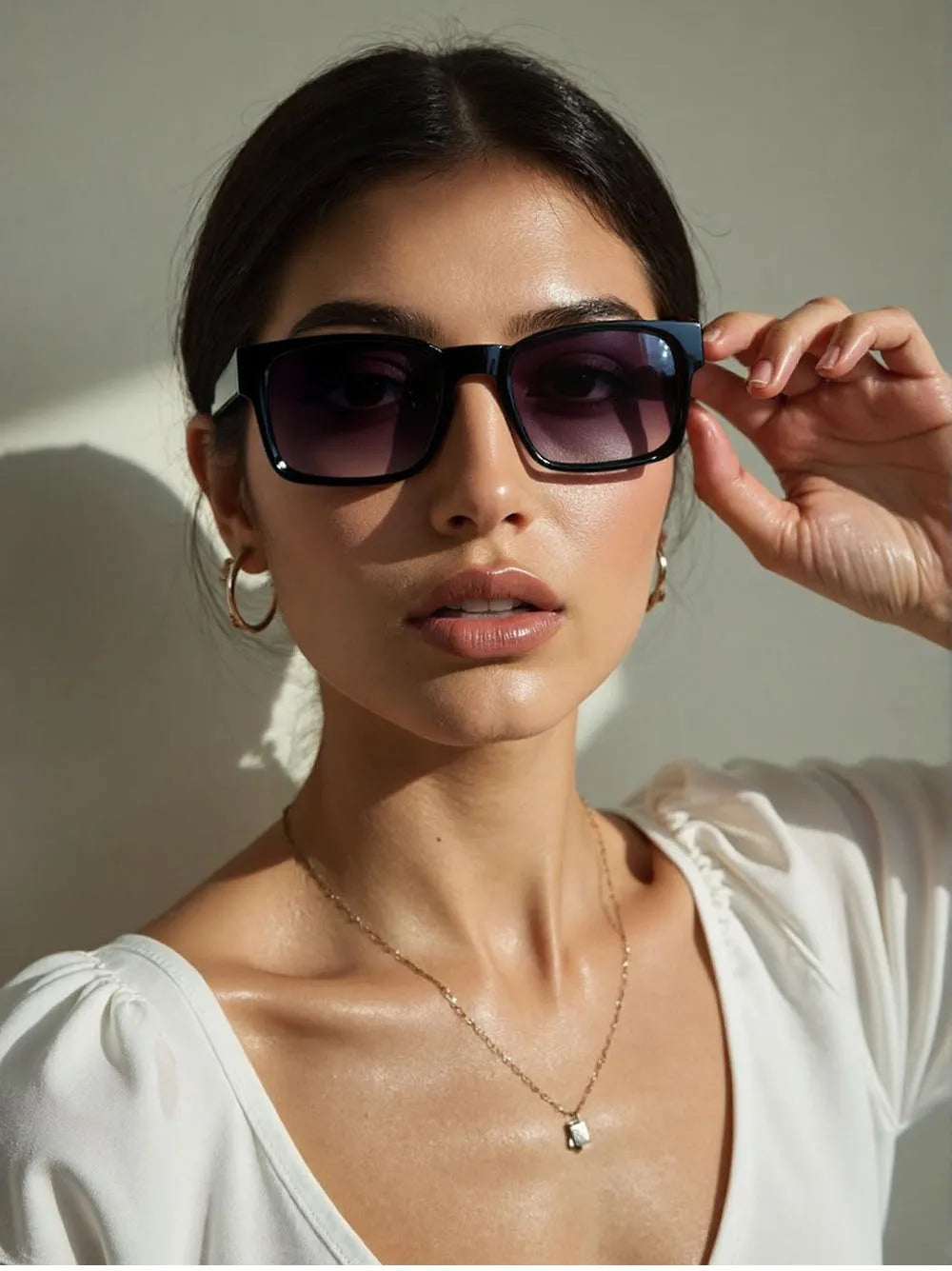 Polarized Sunglass Men Vintage Sunscreen Square Sunglasses Women Trendy Fashion Glasses Gafas De Sol Hombre Lunette Soleil Femme