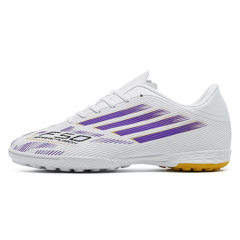 Adult Football Shoes Lightweight Wear-resistant Soccer Boots Anti-slip Outdoor Turf Training Sports for Men Youth Daily Match