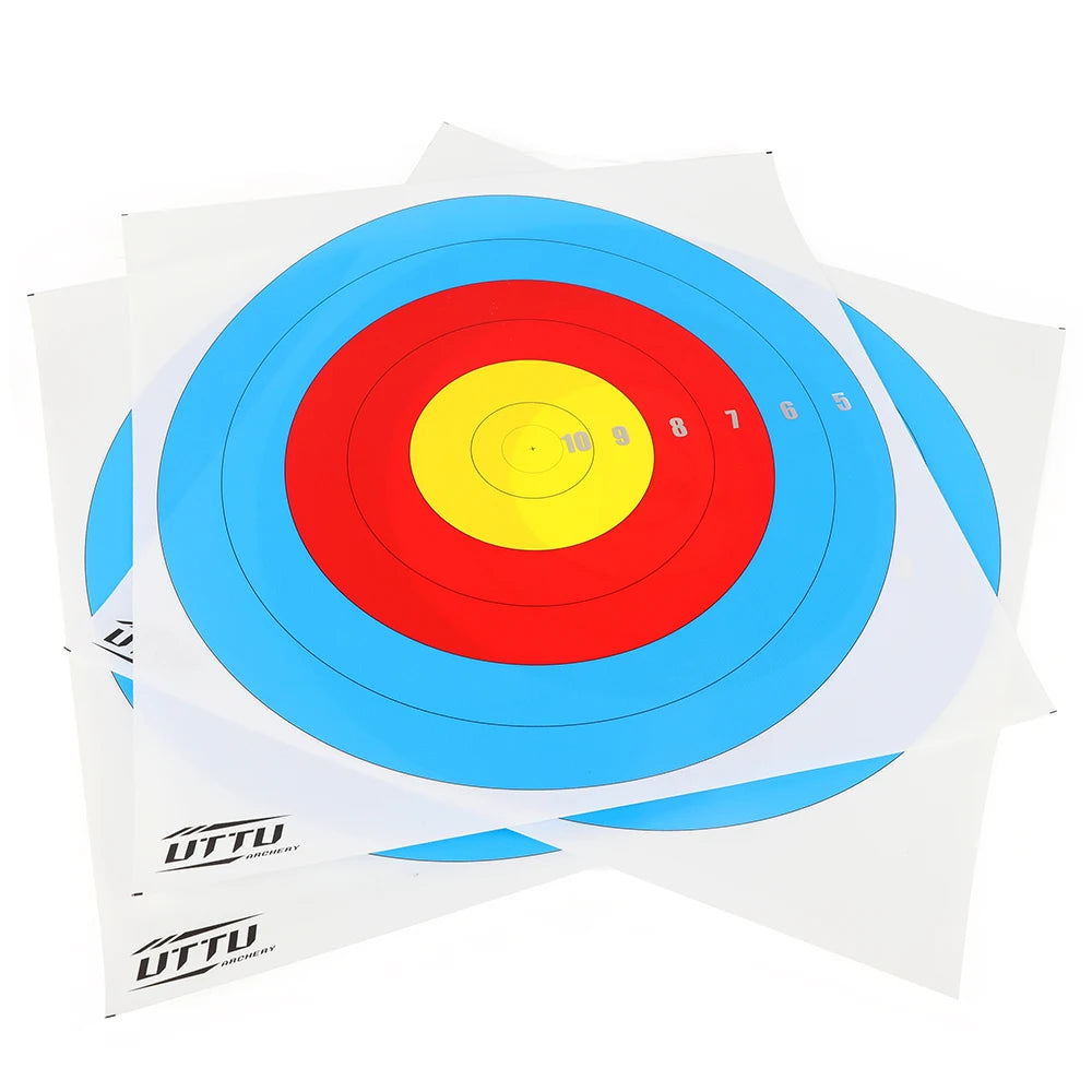 Archery Target Paper 10pcs Standard Competition Target for Recurve Compound Bow Hunting Shooting Practice Archery Accessories