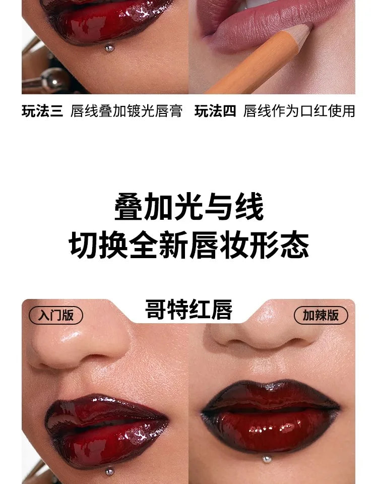 Kaleidos Lip Liner,Highly-Pigmented Pencil For Shaping & Sculpting Lips,Semi-Matte Finish,Vegan & Cruelty-Free