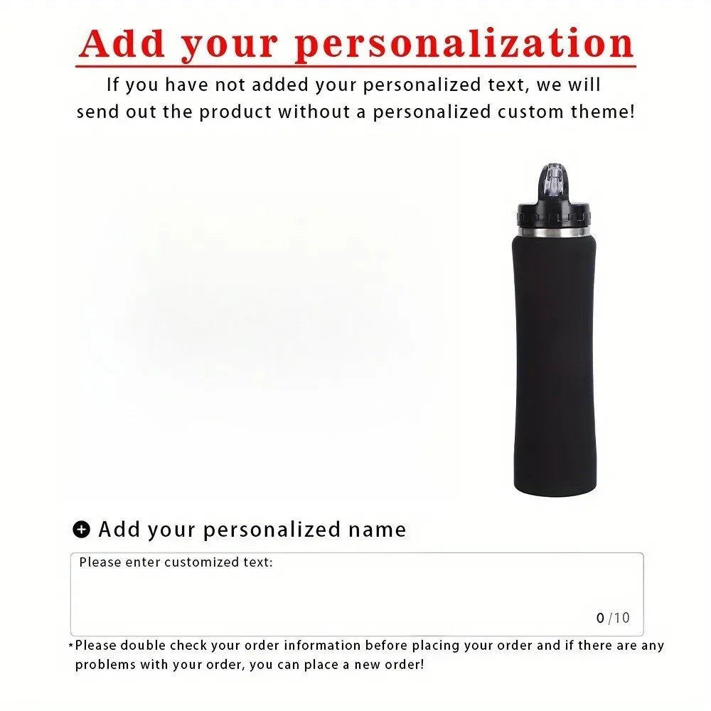 Customize Insulated Stainless Steel Water Bottle with Straw - Ideal for Outdoor Leakproof & BPA-Free Perfect Gift for Men & Wome