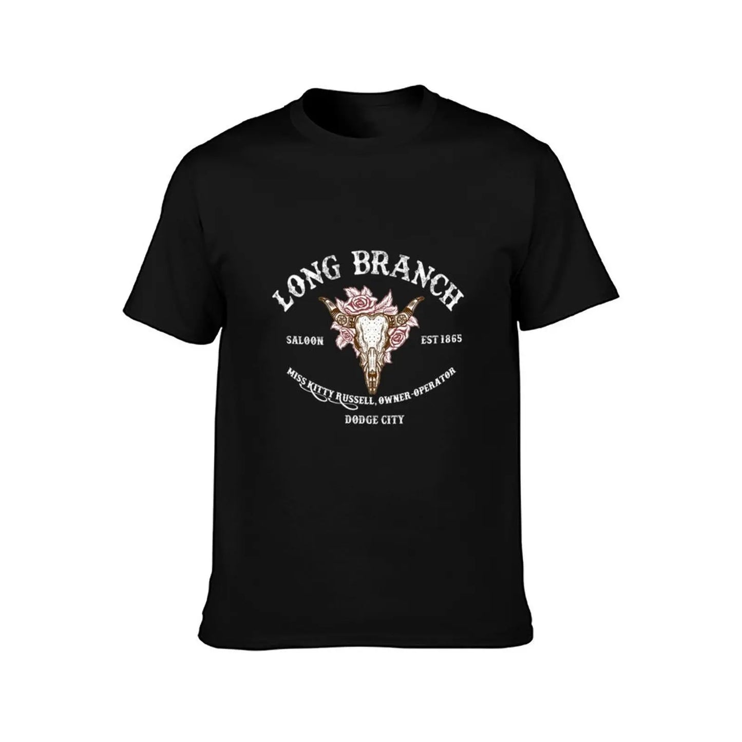 Long cotton shirts summer shirts man t T-Shirt Gunsmoke t T-Shirt Branch men 100% Saloon casual t for man shirt
