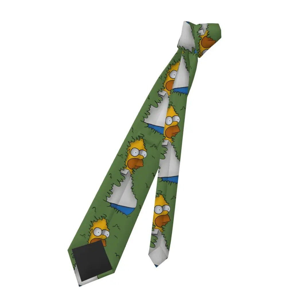 Personalized The S-Simpsones Homer Neck Ties Men Formal Silk Wedding Neckties