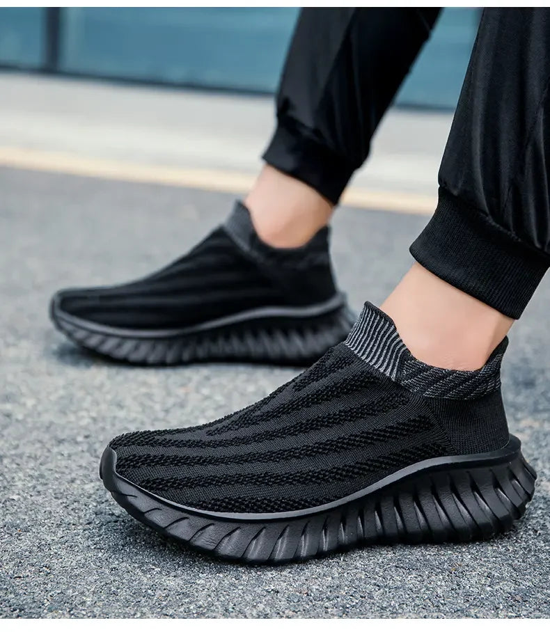 Men's One Foot Walking Shoes Anti Slip Running Shoes, Breathable Thick Soled Shoe Lightweight Fitness Casual Sneakers for Women