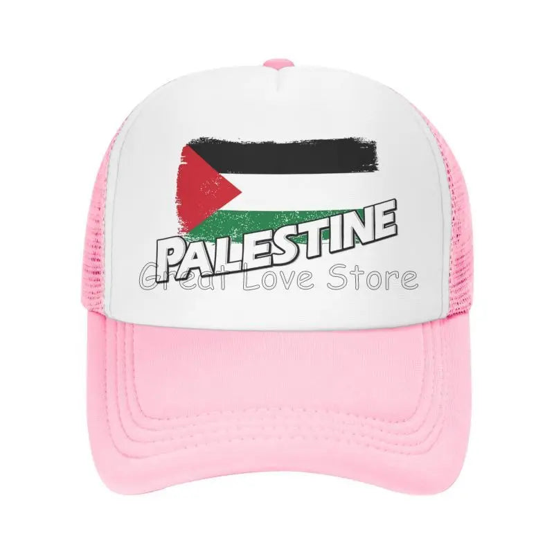 Palestine Flag Baseball Caps Breathable Mesh Cap for Women Men Summer Outdoor Casual Sun Protection Hat Adjustable Snapback Hat