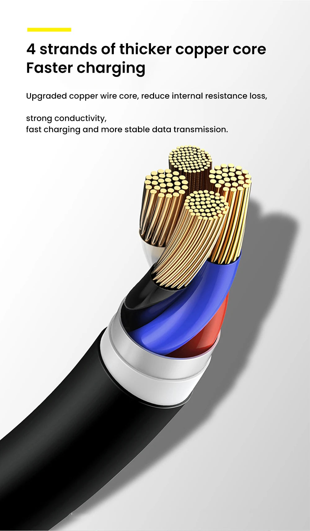 5A Fast Charging Spring Data Cable Retractable USB C To Type C Cable for Huawei Xiaomi Redmi Phone Charger USB Type C Cable