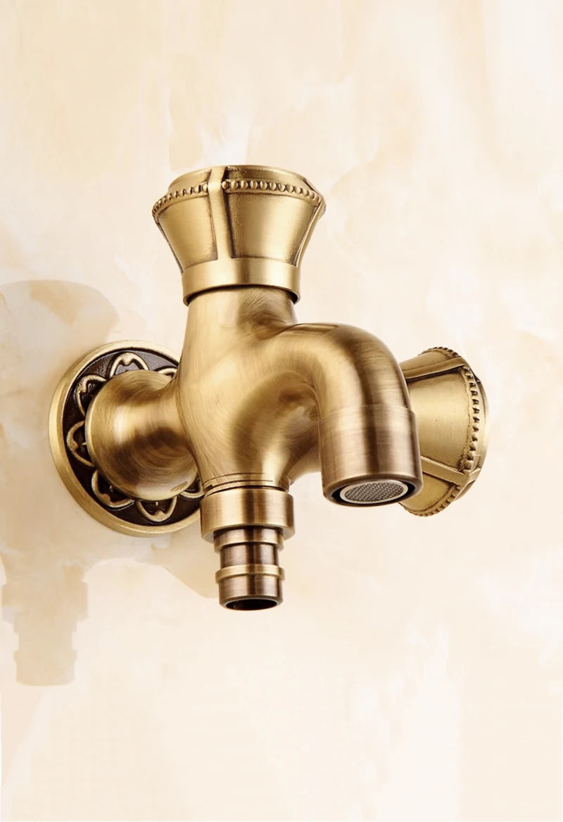 Hand Held Bidet Sprayer Douche Toilet Kit Copper Engrave Shattaf Shower Head Antique Valve Set Jet Bidet Faucet Set Bidet Set