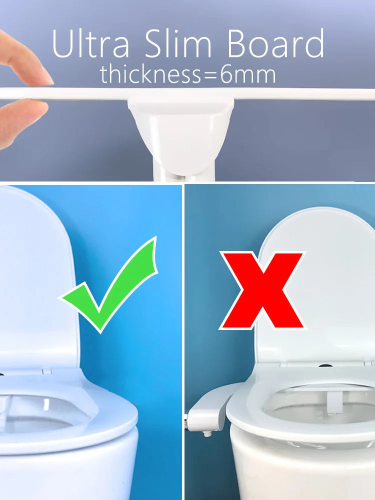 Bidet Toilet Seat Bidet Attachment Detachable structure Easy for Maintaining Dual Nozzle Cleaning Butt Attachable Bidets