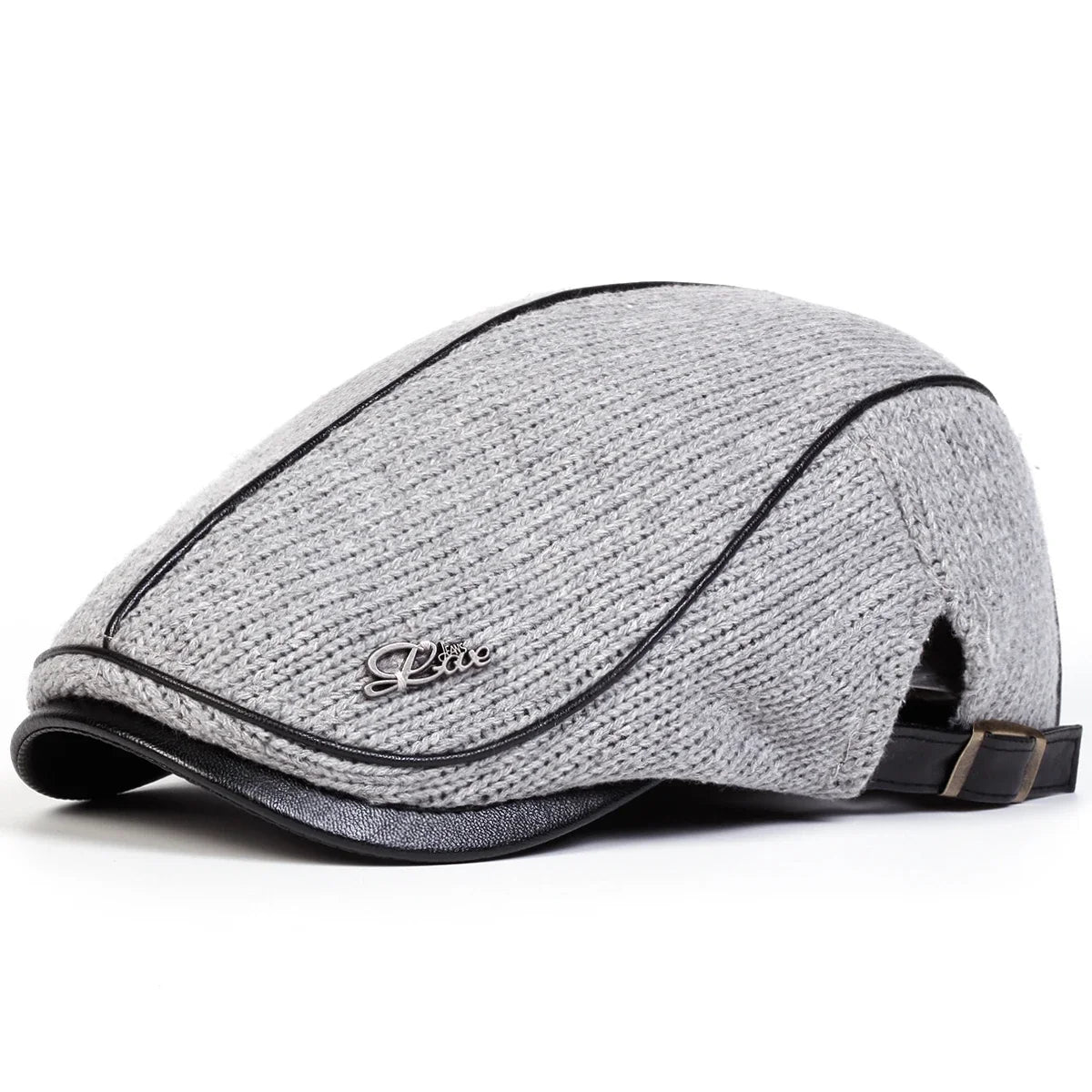 Men Letter Label Knitting Newsboy Caps British Painters Hats Spring and Autumn Adjustable Flat Cap Hip Hop Berets Peaked Cap