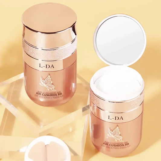 Butterfly Air Cushion BB Cream Lasting Powder Puff Hydrating Moisturizing Foundation Isolation Concealer Waterproof Makeup