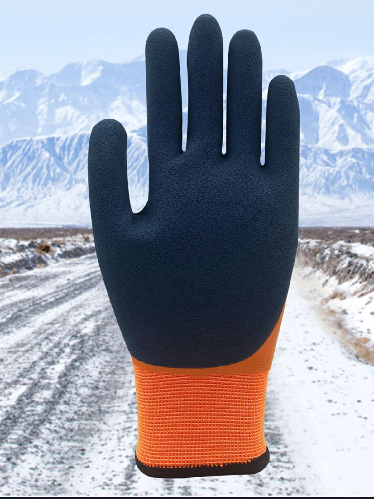 -30 Thickened Work Gloves Waterproof Windproof Coldproof Full Finger Gloves Winter Padded Outdoor Riding Gloves