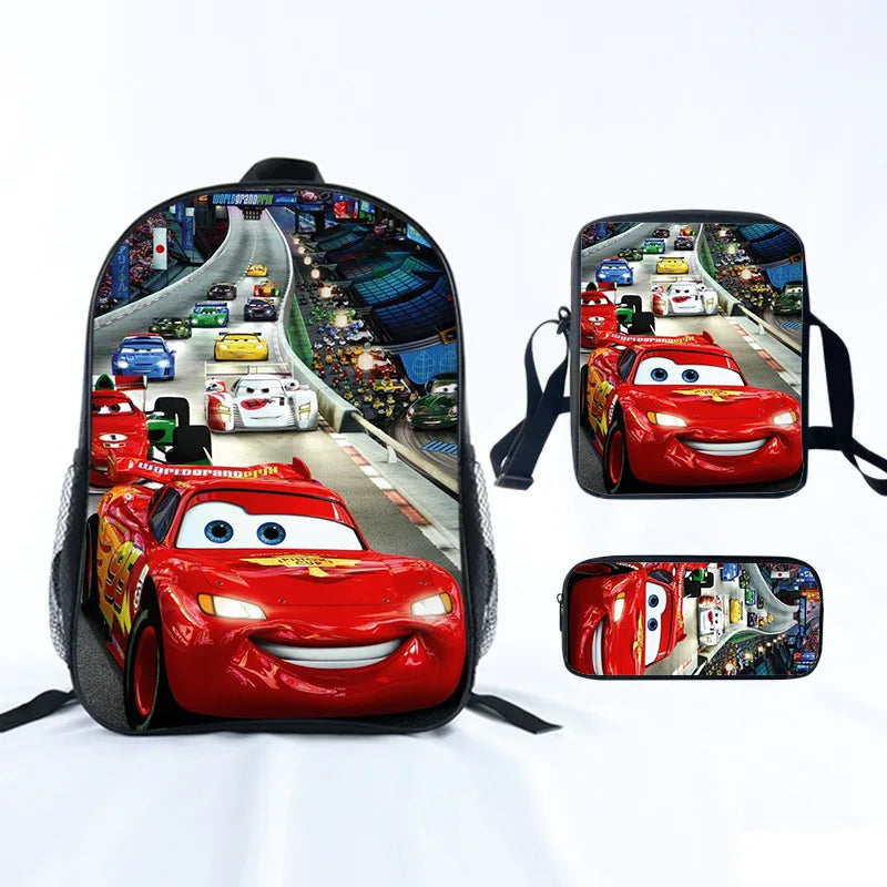 Cars School Backpack For Boys Girls Cartoon Game Knapsack Primary Backpacks Kids Satchels Space School Bags With Shoulder Bags