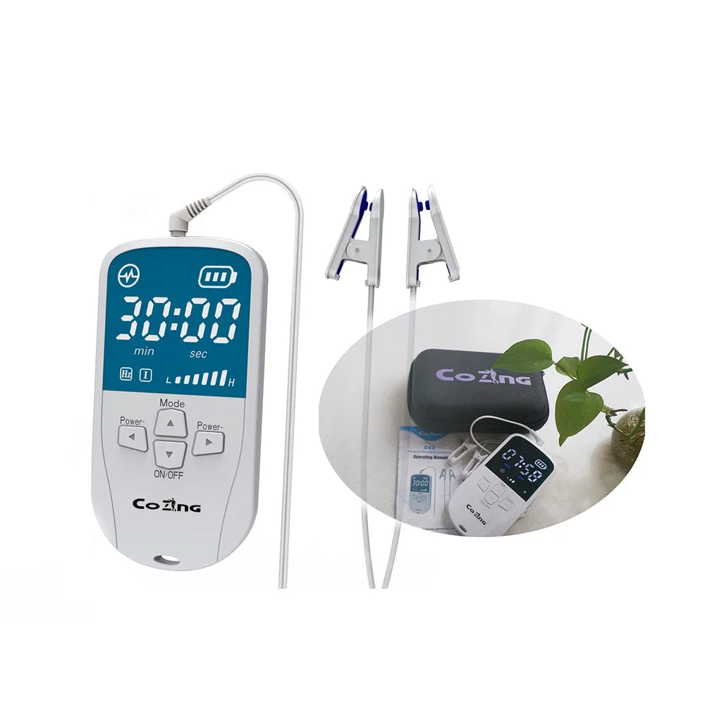 Sleep Aid Device CES Stimulation Therapy 1600mAh Rechargeable Ear Clip Type Relieve Anxiety Mitigation Fast Sleep Instrument