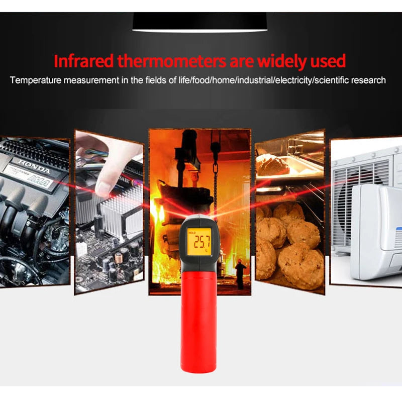 UNI-T UT300A+ Laser Infrared Thermometer Handheld Termometro Digital Industrial Non Contact Laser Temperature Meter Gun
