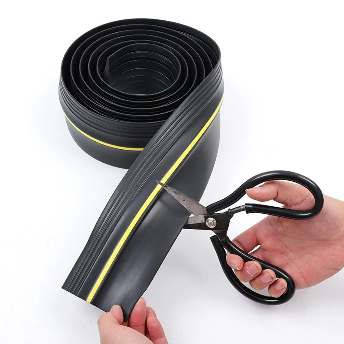 Garage Door Bottom Threshold Seal Strip Waterproof Weatherstrip Windproof Easy Cut Weatherproof Lightweight Weather Stripping